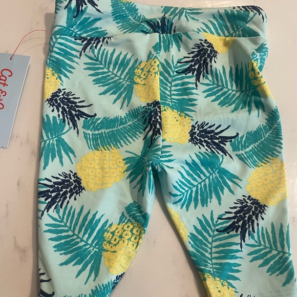 Baby Girls' Pineapple Print Swim Leggings
Cat & Jack Turquoise Blue 12M - Picture 4 of 6